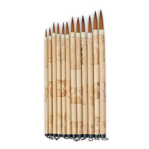 Bamboo Calligraphy Brush Set 3 Bamboo Calligraphy Brush Set