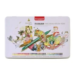 Bruynzeel Creatives Fineliner Brush Pen Metal Tin Sets -Copic Shop BruynzeelCreativesFinelinerBrushPenMetalTinSets 2
