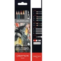 CARAN D'ACHE | GRAPHITE LINE Multi Techniques Water Soluble Set — 13 Artistic Tools