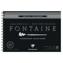 Clairefontaine Fontaine Black Watercolour Pads & Blocks 7 Clairefontaine Fontaine Black Watercolour Pads & Blocks -Copic Shop ClairefontaineFontaineBlackWatercolourPads26amp3BBlocks 2