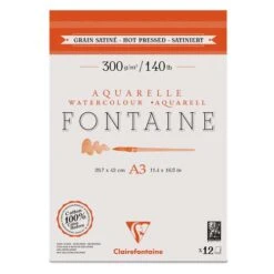 Clairefontaine Fontaine Watercolour Paper 300gsm -Copic Shop ClairefontaineFontaineWatercolourPaper300gsm 4