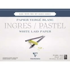 Clairefontaine Ingres White Pastel Pad 9 Clairefontaine Ingres White Pastel Pad -Copic Shop ClairefontaineIngresWhitePastelPad 2