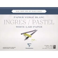 Clairefontaine Ingres White Pastel Pad 10 Clairefontaine Ingres White Pastel Pad -Copic Shop ClairefontaineIngresWhitePastelPad 3