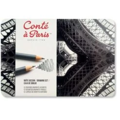 New Arrival 4 Conté à Paris™ | Drawing Set (Metal Tin) — 12 Pencils