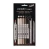 Copic Ciao 5 + 1 Warm Grey Tones Set 1 Copic Ciao 5 + 1 Warm Grey Tones Set -Copic Shop CopicCiao52B1WarmGreyTonesSet