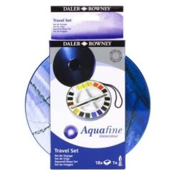 DALER-ROWNEY | Aquafine Watercolour Travel Set — 18 HALF PANS -Copic Shop DALER ROWNEY7CAquafineWatercolourTravelSetE2809418HALFPANS 1