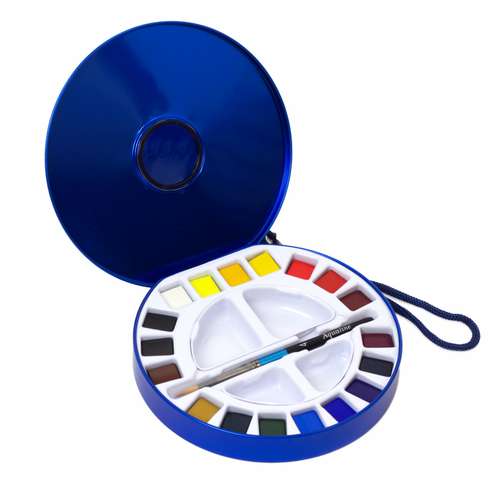 Copic Shop -Copic Shop DALER ROWNEY7CAquafineWatercolourTravelSetE2809418HALFPANS 3