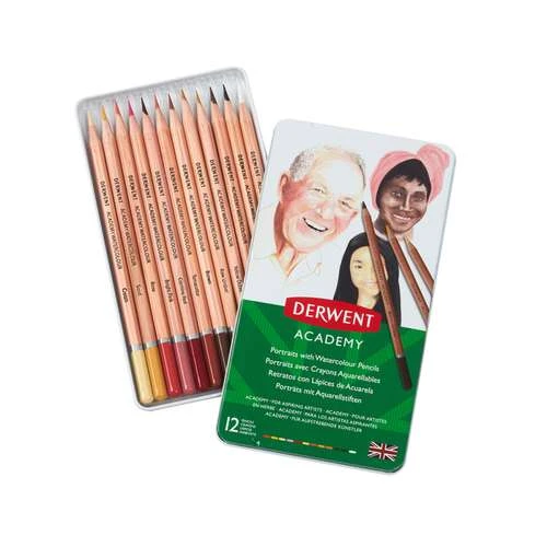 Derwent Academy Watercolour Pencil Portrait Set 3 Derwent Academy Watercolour Pencil Portrait Set