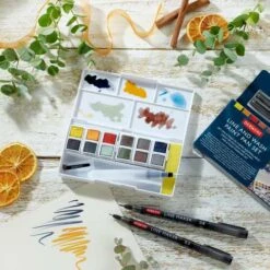 Derwent Line And Wash Paint Pan Set 10 Derwent Line And Wash Paint Pan Set -Copic Shop DerwentLineandWashPaintPanSet 2