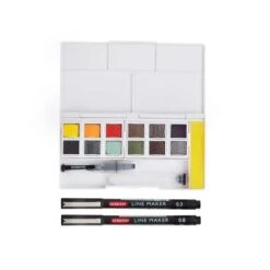 Derwent Line And Wash Paint Pan Set 13 Derwent Line And Wash Paint Pan Set -Copic Shop DerwentLineandWashPaintPanSet 5