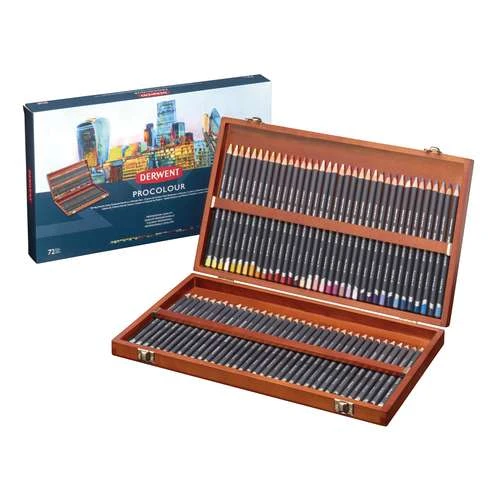 Derwent Procolour Wooden Box Set (72) 3 Derwent Procolour Wooden Box Set (72)