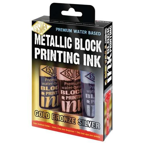 Essdee Premium Lino Printing Inks Metallic Set 4 Essdee Premium Lino Printing Inks Metallic Set - Image 2
