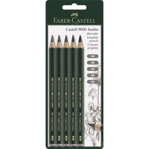 Faber-Castell 9000 Jumbo Pencil Pack 3 Faber-Castell 9000 Jumbo Pencil Pack