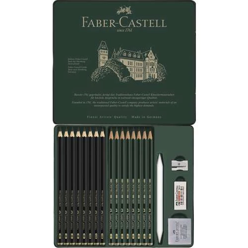 Faber-Castell Castell 9000 & Pitt Graphite Matt Pencil Set 5 Faber-Castell Castell 9000 & Pitt Graphite Matt Pencil Set - Image 3