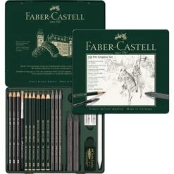 New Arrival 10 Faber-Castell Pitt 19 Piece Graphite Set