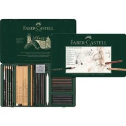 New Arrival 6 Faber-Castell Pitt 33 Piece Monochrome Set
