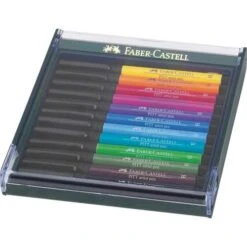 Faber-Castell Pitt Artist 12 Coloured Brush Pen Sets -Copic Shop Faber CastellPittArtist12ColouredBrushPenSets 1