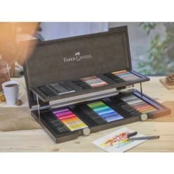 Faber-Castell Pitt Artist Brush Pen Wooden Box Set 10 Faber-Castell Pitt Artist Brush Pen Wooden Box Set -Copic Shop Faber CastellPittArtistBrushPenWoodenBoxSet 2