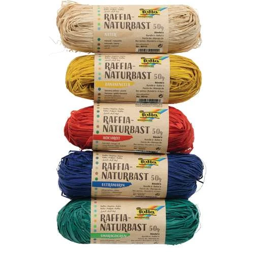 Folia Coloured Raffia Assortment 3 Folia Coloured Raffia Assortment