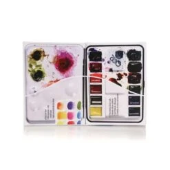 GOLDEN® | QoR® Mini Watercolour Box — 12 Half Pans -Copic Shop GOLDENC2AE7CQoRC2AEMiniWatercolourBoxE2809412halfpans 5