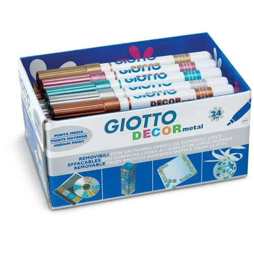 Giotto Decor Metal Fibre Pen School Set 3 Giotto Decor Metal Fibre Pen School Set