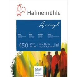 Hahnemuehle Acrylic Painting Paper Blocks 450gsm -Copic Shop HahnemuehleAcrylicPaintingPaperBlocks450gsm 4