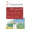 Hahnemuehle Hand-Made Burgundy Watercolour Block, 20 Sheets, 250gsm -Copic Shop HahnemuehleHand MadeBurgundyWatercolourBlock2C20sheets2C250gsm