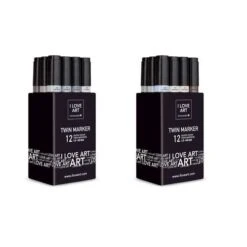 I LOVE ART | Twin Marker Grey Shades Sets — 12 Pens -Copic Shop ILOVEART7CTwinMarkerGreyShadesSetsE2809412pens 2