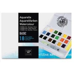 New Arrival 14 I LOVE ART | Watercolour Themed Set ā 18 Pans