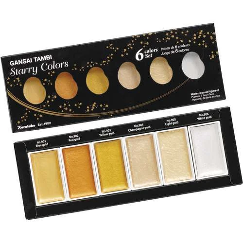 Kuretake Gansai Tambi "Starry Colors" Watercolour Set 3 Kuretake Gansai Tambi "Starry Colors" Watercolour Set