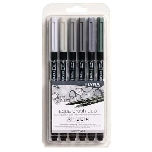 Lyra Aqua Brush Duo Marker Sets 6 Lyra Aqua Brush Duo Marker Sets - Image 4