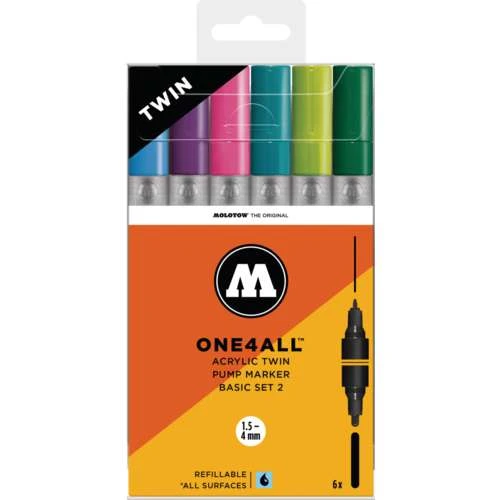 Molotow ONE4ALL Acrylic Twin Basic Sets 4 Molotow ONE4ALL Acrylic Twin Basic Sets - Image 2