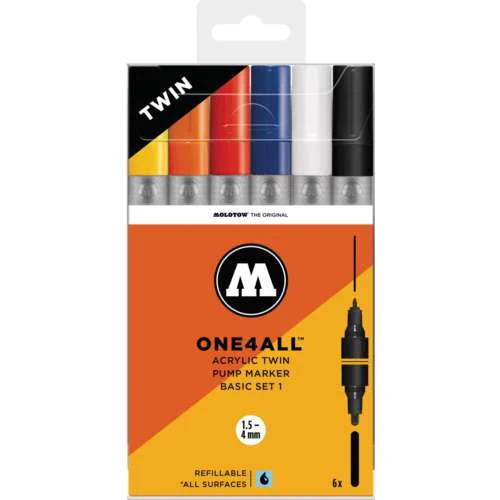 Molotow ONE4ALL Acrylic Twin Basic Sets 3 Molotow ONE4ALL Acrylic Twin Basic Sets