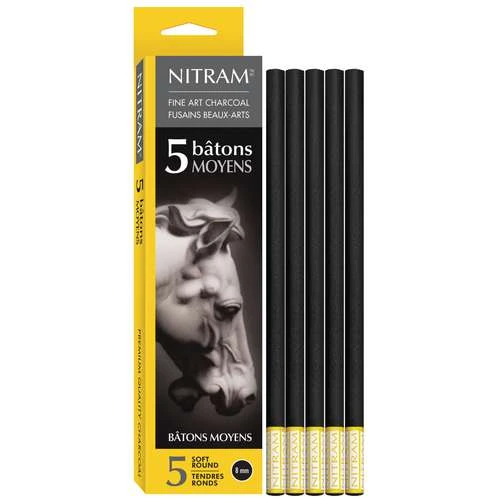 Nitram Charcoal Batons - Extra Soft 4 Nitram Charcoal Batons - Extra Soft - Image 2