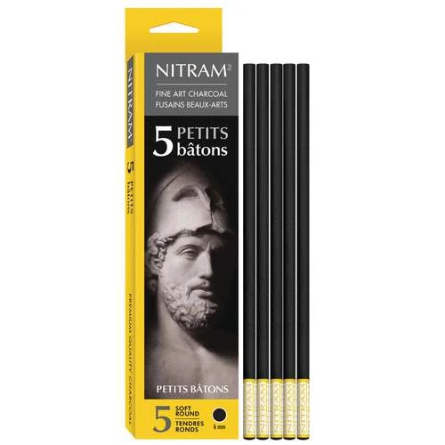 Nitram Charcoal Batons - Extra Soft 7 Nitram Charcoal Batons - Extra Soft - Image 5