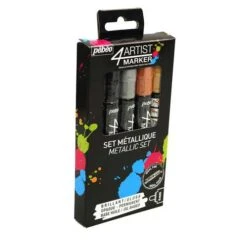 Pebeo Pébéo 4Artist Marker Set Metallic 9 Pebeo Pébéo 4Artist Marker Set Metallic -Copic Shop PC3A9bC3A9o4ArtistMarkerSetMetallic 1