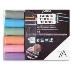 Pebeo Pébéo 7A Textile Marker Sets For Light & Dark Textiles