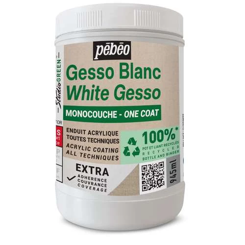Pebeo Pébéo Studio Green Extra, White Acrylic Gesso 5 Pebeo Pébéo Studio Green Extra, White Acrylic Gesso - Image 3