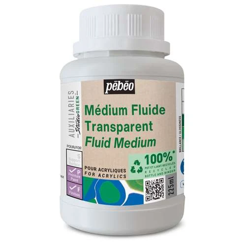 Pebeo Pébéo Studio Green Transparent Fluid Medium 3 Pebeo Pébéo Studio Green Transparent Fluid Medium
