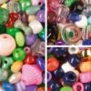 Packs Of Multicoloured Plastic Beads -Copic Shop PacksOfMulticolouredPlasticBeads