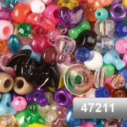 Packs Of Multicoloured Plastic Beads -Copic Shop PacksOfMulticolouredPlasticBeads 2