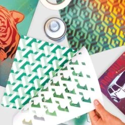 Qbix 3D Pattern Stencils 5 Qbix 3D Pattern Stencils -Copic Shop Qbix3DPatternStencils 1