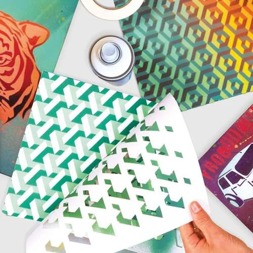 Qbix 3D Pattern Stencils 4 Qbix 3D Pattern Stencils - Image 2