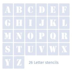 Qbix Alphabet Uppercase Stencils -Copic Shop QbixAlphabetUppercaseStencils 2