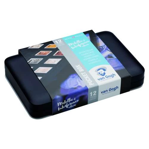 Royal Talens | Van Gogh Pocket Box — 12 Metallic & Interference Colours 4 Royal Talens | Van Gogh Pocket Box — 12 Metallic & Interference Colours - Image 2