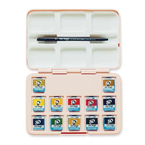 Royal Talens | Van Gogh Watercolour — Set Of 12 Floral Pocket Box 4 Royal Talens | Van Gogh Watercolour — Set Of 12 Floral Pocket Box - Image 2