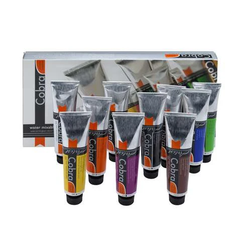 Royal Talens Cobra 10-Tube Water Mixable Oil Colour Set 4 Royal Talens Cobra 10-Tube Water Mixable Oil Colour Set - Image 2
