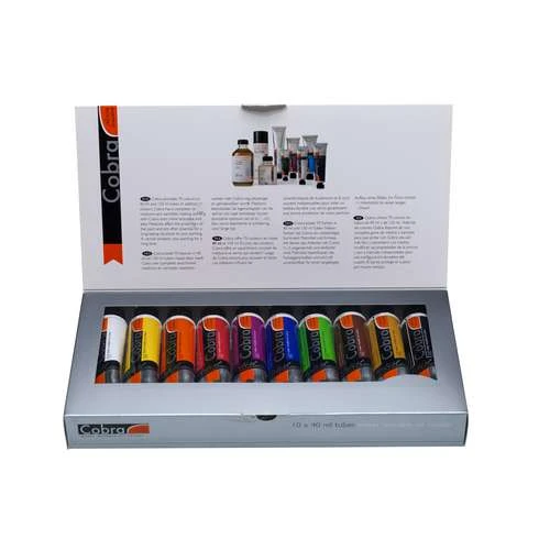 Royal Talens Cobra 10-Tube Water Mixable Oil Colour Set 3 Royal Talens Cobra 10-Tube Water Mixable Oil Colour Set