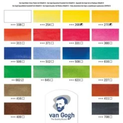 Royal Talens Van Gogh Watercolour Set - 18 Half Pans 9 Royal Talens Van Gogh Watercolour Set - 18 Half Pans -Copic Shop RoyalTalensVanGoghWatercolourSet 18halfpans 2