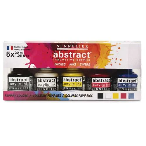 SENNELIER | Abstract® Ink Set — 5 X 30 Ml Bottles 3 SENNELIER | Abstract® Ink Set — 5 X 30 Ml Bottles